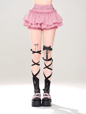 VILZSTUDIOS Sweet Japanese Kawaii High Waist Skirt