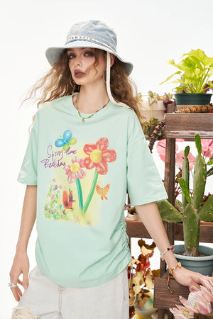 VILZSTUDIOS Vibrant Printed Casual T-Shirt