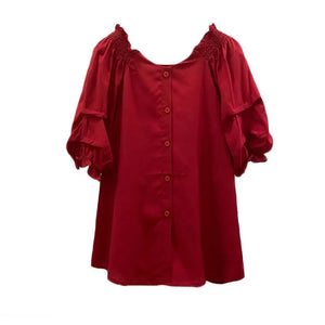 VILZSTUDIOS Chic Off-Shoulder Chiffon Blouse