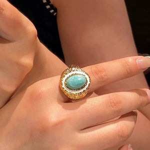 VILZSTUDIOS Geometric Vintage Open Finger Ring