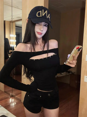 VILZSTUDIOS Sexy Hollow Out Crop Top