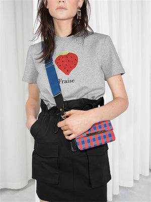 VILZSTUDIOS Strawberry Gray T-Shirt