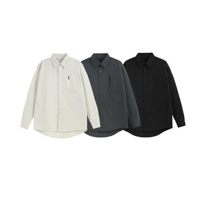 VILZSTUDIOS Durable Solid Minimalist Outdoor Long Shirt