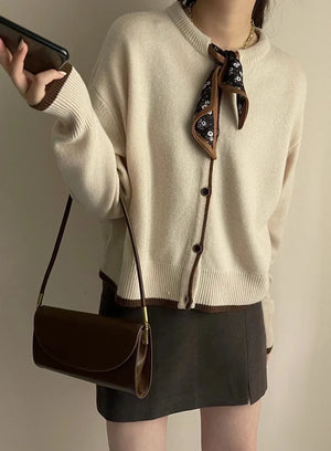 VILZSTUDIOS Ribbon Bow-Tie Cardigan