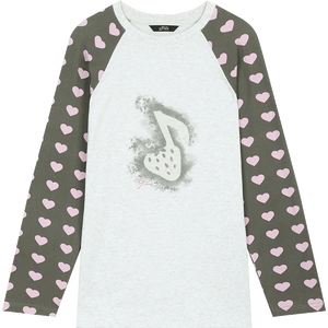 VILZSTUDIOS Cute Strawberry Oversized Long Sleeve T-Shirt