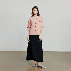 VILZSTUDIOS New Cat Patchwork Knitted Wool Cardigan