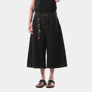 VILZSTUDIOS American Retro Loose Fit Cropped Jorts