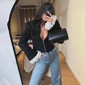 VILZSTUDIOS Sexy V-Neck Jacket