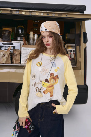 VILZSTUDIOS Basic Raglan Long Sleeve Top