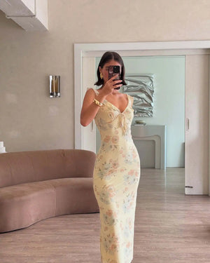 VILZSTUDIOS Floral Beachwear Maxi Dress