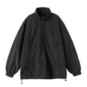 VILZSTUDIOS Stylish Drawstring Zipper Jacket