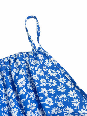 VILZSTUDIOS Floral Backless Spaghetti Strap Cami Dress