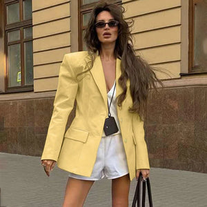 VILZSTUDIOS Solid Color Blazer