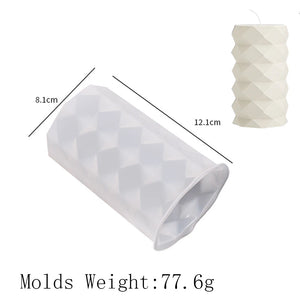 VILZSTUDIOS Handmade Striped Silicone Candle Soap Mold