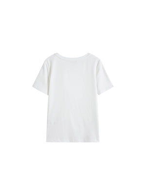 VILZSTUDIOS Asymmetrical Knot Petite Slim T-Shirt