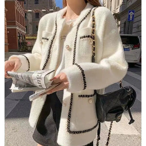 VILZSTUDIOS Luxurious Mink Knit Cardigan