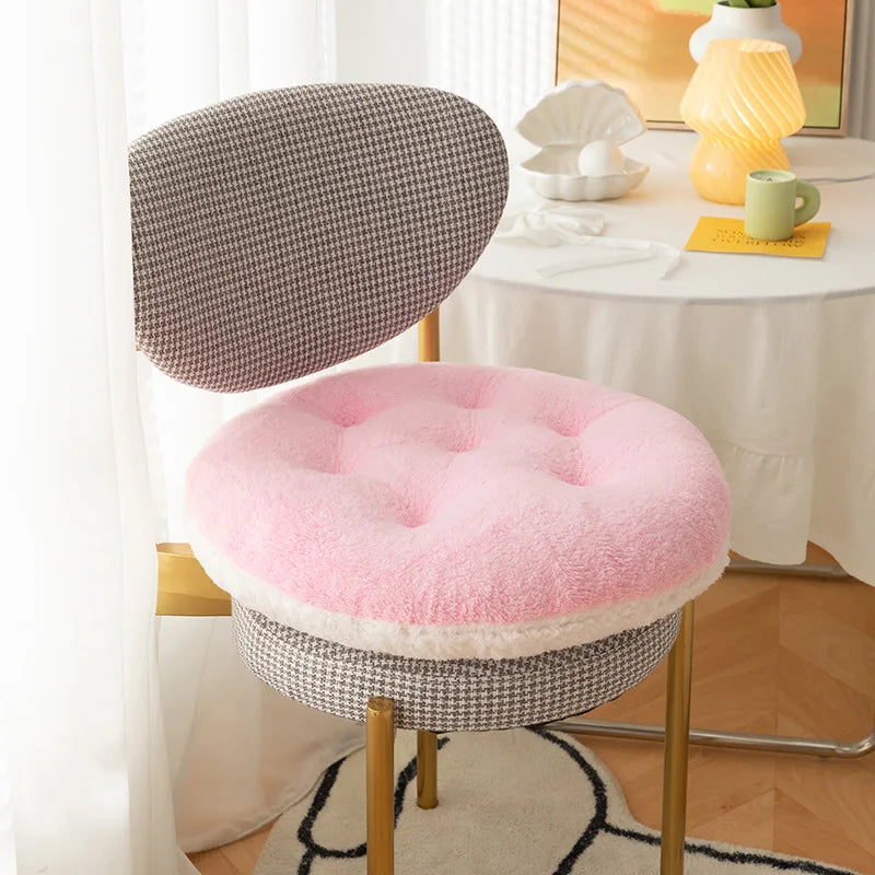 VILZSTUDIOS Soft Round Biscuit Shape Plush Cushion