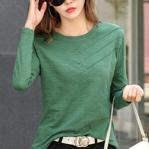 VILZSTUDIOS Comfy Chic Cotton Long Sleeve Top