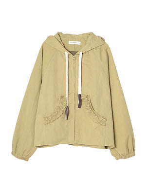VILZSTUDIOS Beige Casual Loose Trendy Outwear Jacket