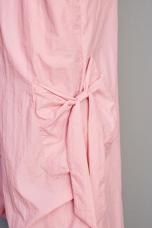 VILZSTUDIOS Sweet Cool Pink Casual Parachute Pants