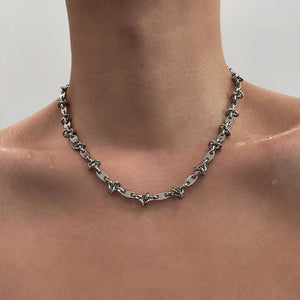 VILZSTUDIOS Luxury Stainless Steel Splicing Punk Necklace