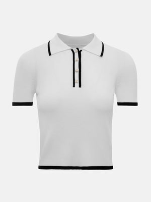 VILZSTUDIOS Chic Slim Fit Knit T-shirt