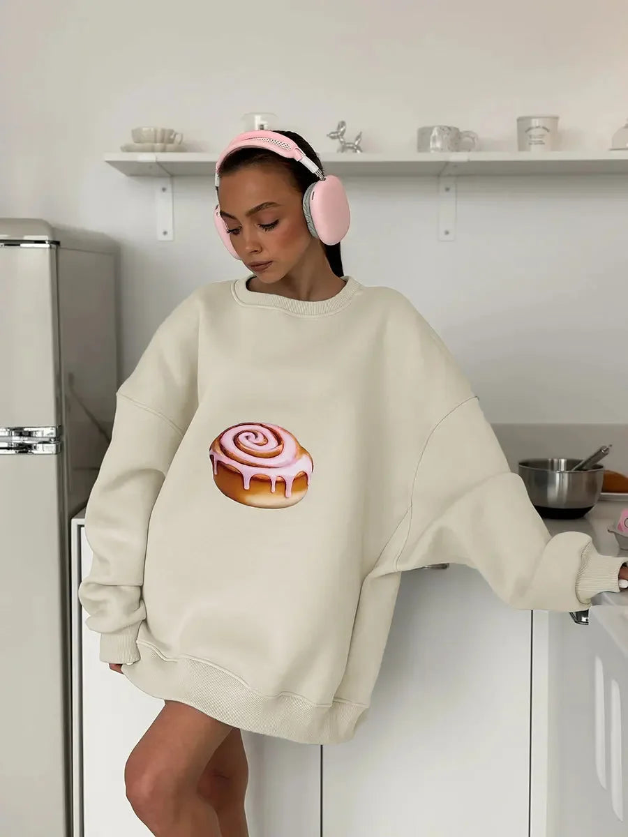 VILZSTUDIOS Cozy Cake Print Sweater