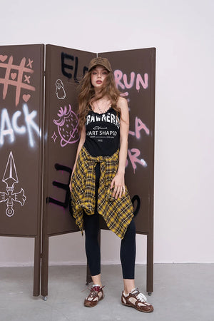 VILZSTUDIOS Casual Loose Plaid Shirt