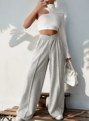 VILZSTUDIOS Comfy Loose Fit Elastic Waist Pants