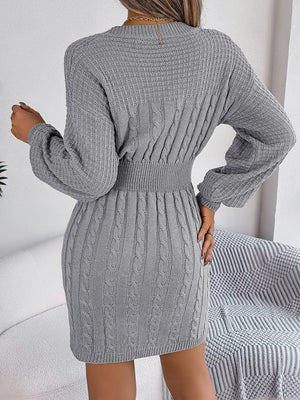 VILZSTUDIOS Cozy Knitted Bodycon Mini Dress