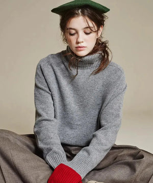 VILZSTUDIOS Turtleneck Cashmere Knit Sweater