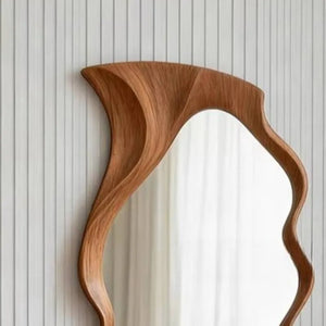 VILZSTUDIOS Wall Universal Mirror Decorate Luxury Designer Wood Bathroom Girls Mirror Gothic Aesthetic Salon Specchio Home Decor