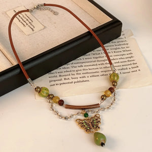 VILZSTUDIOS Handmade Enchanting Pearl Heart Fairy Necklace