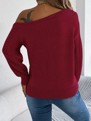 VILZSTUDIOS Cozy Knitted Off-Shoulder Sweater