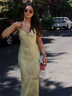VILZSTUDIOS Floral Beachwear Maxi Dress