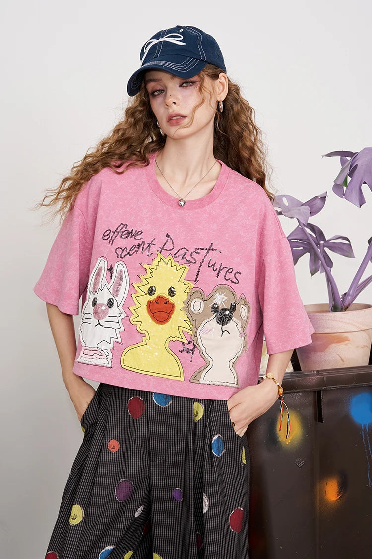 VILZSTUDIOS Vibrant Cartoon Print T-Shirt