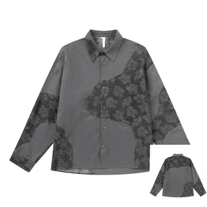 VILZSTUDIOS Oversized Stylish Patchwork Blouse Shirt