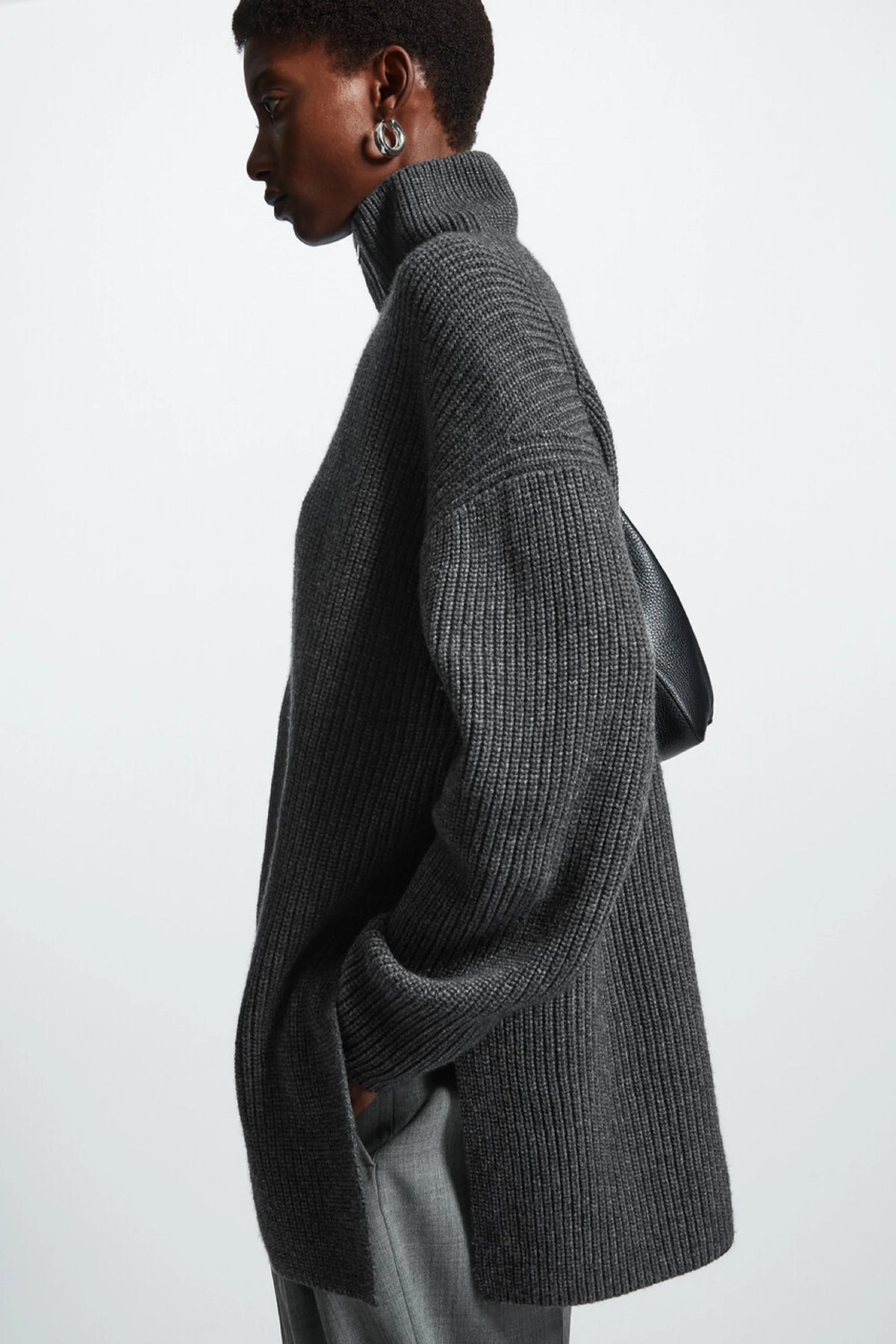 VILZSTUDIOS Casual Oversized Fleece Sweater