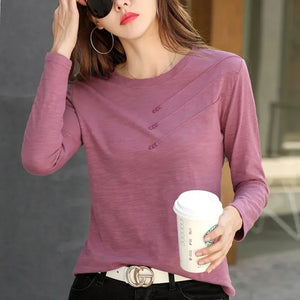 VILZSTUDIOS Comfy Chic Cotton Long Sleeve Top