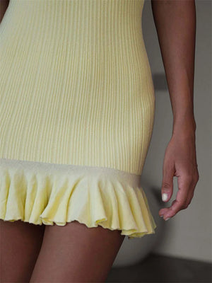 VILZSTUDIOS Ruffled Knit Dress