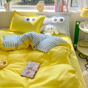 VILZSTUDIOS Vibrant Wondering Eyes Duvet Cover Bedding Set