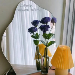 VILZSTUDIOS High Definition Acrylic Irregular Bathroom Mirror Wall Mirror Sticker Anti Shatter Non Glass Living Room Decorative Mirror