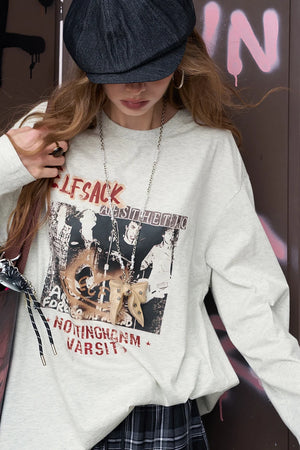 VILZSTUDIOS Sweet Cool Oversized Long Sleeve Top