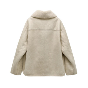 VILZSTUDIOS Vintage Faux Fleece Jacket
