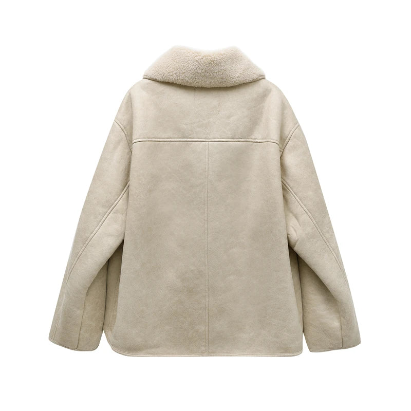 VILZSTUDIOS Vintage Faux Fleece Jacket