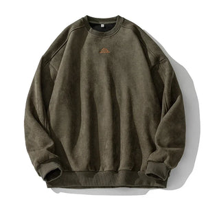 VILZSTUDIOS Retro Suede Sweatshirt