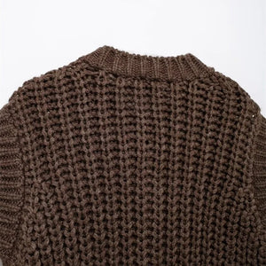 VILZSTUDIOS Chic Sleeveless Retro Knitted Sweater