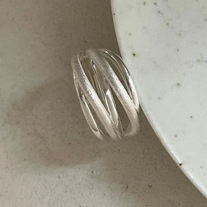 VILZSTUDIOS Punk Geometric Stackable Matte Ring