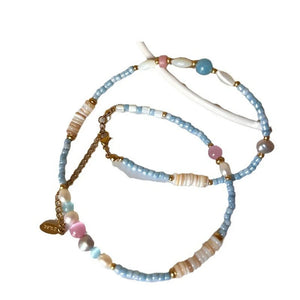 VILZSTUDIOS Freshwater Pearl Collar Chain Necklace