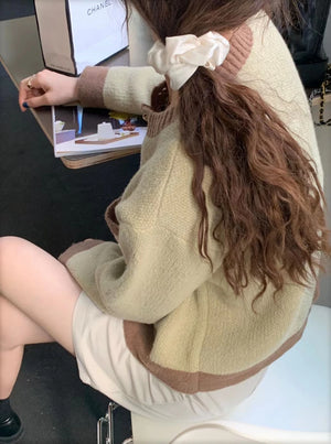 VILZSTUDIOS Chic Knit Contrast Cardigan